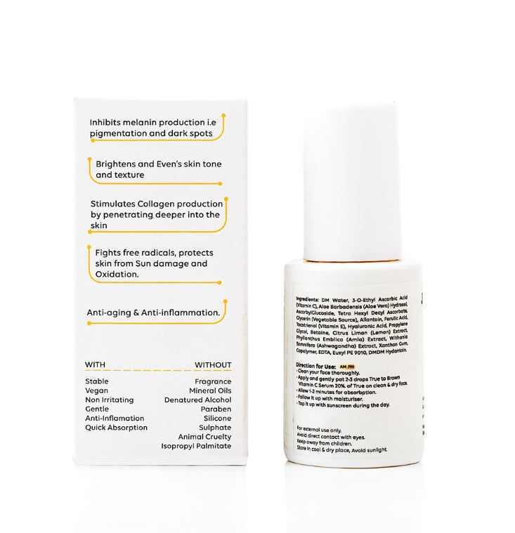 True To Brown Vitamin C Serum 20%