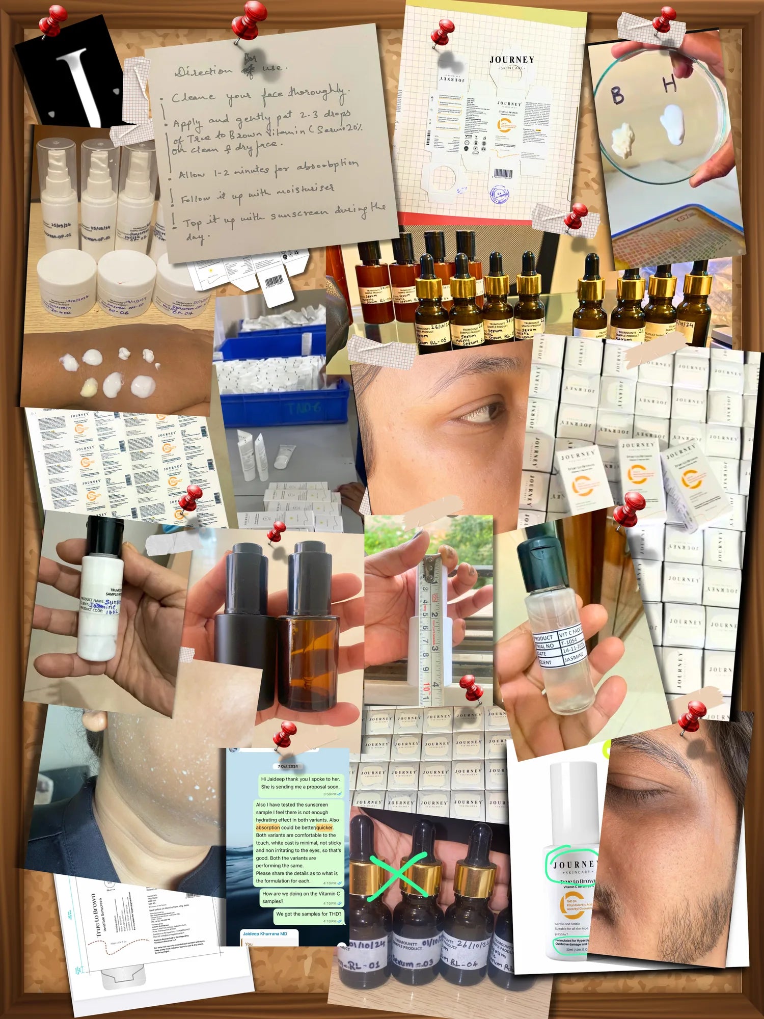 Journey Skincare Formulation and Research Collage